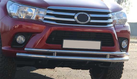 Передній захист ST018 (нерж) для Toyota Hilux 2015-2024 рр | Зображення 6