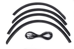 Накладки на арки (4 шт, чорні) металеві для Renault Sandero 2007-2013 рр