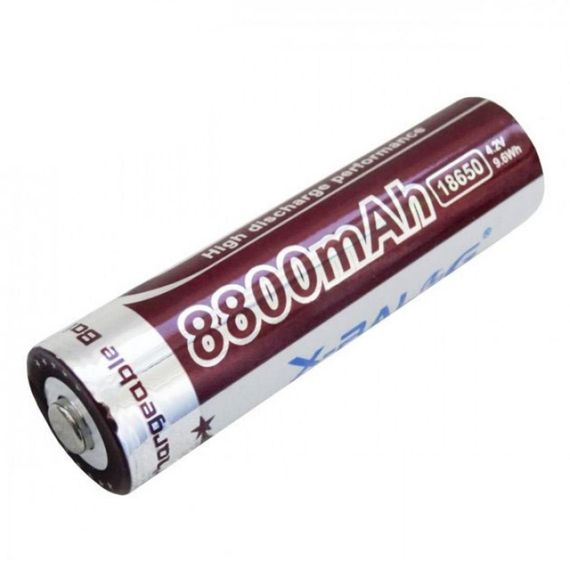 Акумулятор, 1шт Li-Ion 18650 X-Balog, 8800 mAh 4,2В / Акумуляторна літій-іонна батарейка | Зображення 4