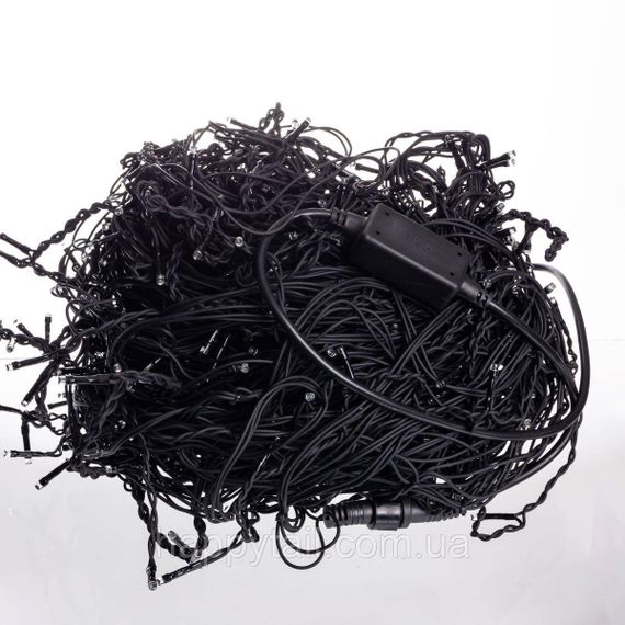 Вулична гірлянда Бахрома 50 м 840 LED чорний провід Білий 50MBW