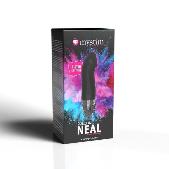 Вібратор з електростимуляцією Mystim Real Deal Neil Black Edition | Зображення 7