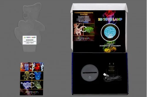 3D світильник нічник з пультом "Велецираптор 3"  3DTOYSLAMP | Зображення 1