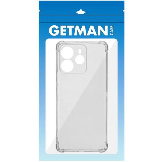TPU чохол GETMAN Ease logo посилені кути Full Camera для Xiaomi Redmi Note 14 4G (Europe version) Безбарвний (прозорий) | Зображення 2