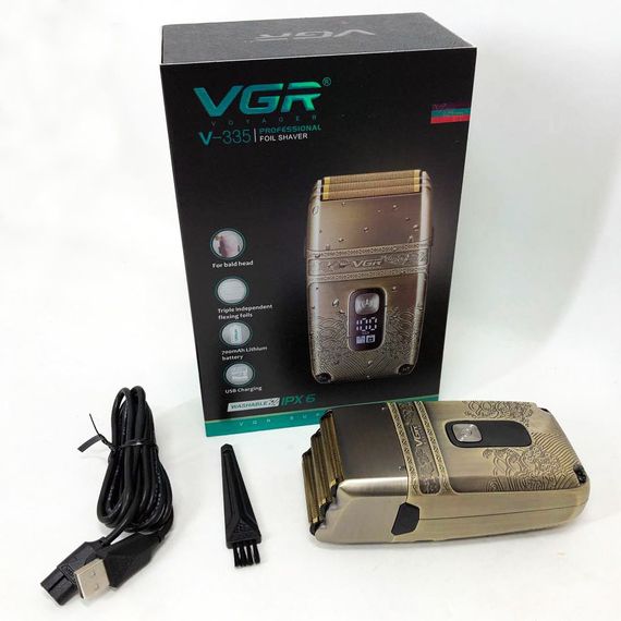 Универсальная аккумуляторная электробритва VGR V-335, Бритвы аккумуляторные, Портативная бритва AF-79 | Зображення 1