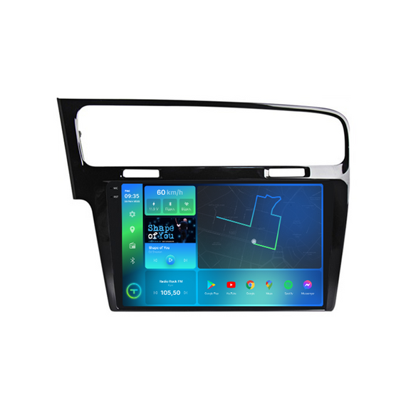 Штатна магнітола Torssen 2K VW Golf 7 black FL10 4+64Gb 4G Carplay DSP | Зображення 1