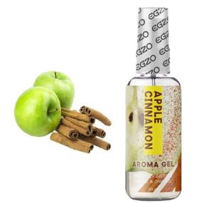Їстівний гель-лубрикант EGZO AROMA GEL-яблуко з корицею, 50 мл Sex Aura
