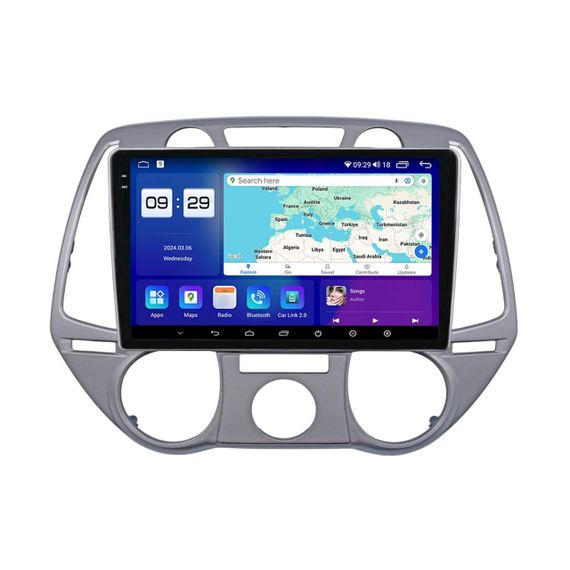 Штатна магнітола серії Mekede M200S 2K під Hyundai i20 2 2008-2012 (F1) 9 дюймів