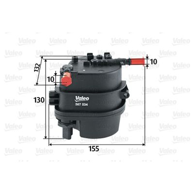 Фильтр топливный Valeo 587534