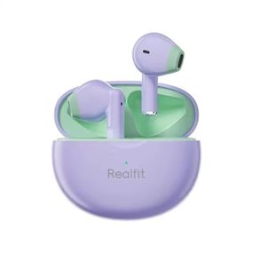 Беспроводные наушники Realfit F2 Pro, активное шумоподавление, Bluetooth 5.4, с микрофоном, Фиолетовые