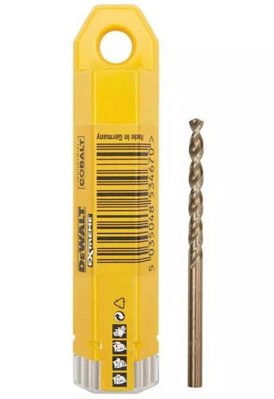 Свердло по металу DeWalt EXTREME INDUSTRIAL COBALT HSS-CO 2.5 мм 10 шт (DT4919)