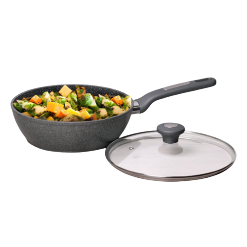 Сотейник d24см з кришкою алюміній а/п Granite 4275GR KAMILLE | Зображення 1