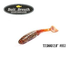 Приманка Bait Breath T.T.Shad 2,8" (7 шт) (S853 motor oil／Gold)