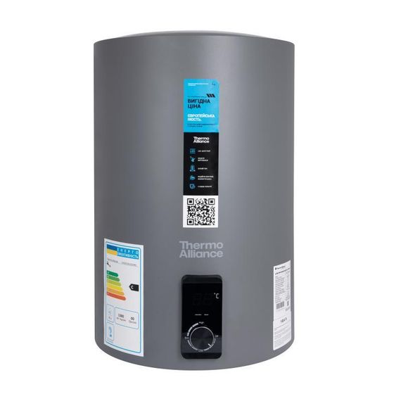 Водонагрівач електричний Thermo Alliance 100 л Grey, вертикальний, сухий ТЕН 2,0 кВт D100V20J3 (D)KG