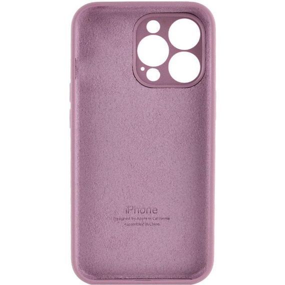 Чехол Silicone Case Full Camera Protective (AA) для Apple iPhone 15 Pro Max (6.7") Лиловый / Lilac Pride | Зображення 1
