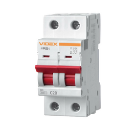 Автоматичний вимикач 2Р 20А 4,5 kA VF-RS4-AV2C20 Resist Videx