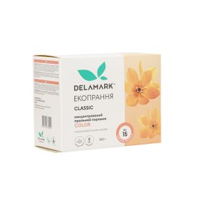 Концентрований безфосфатний пральний порошок Delamark Colour 500 г (4820152330055)