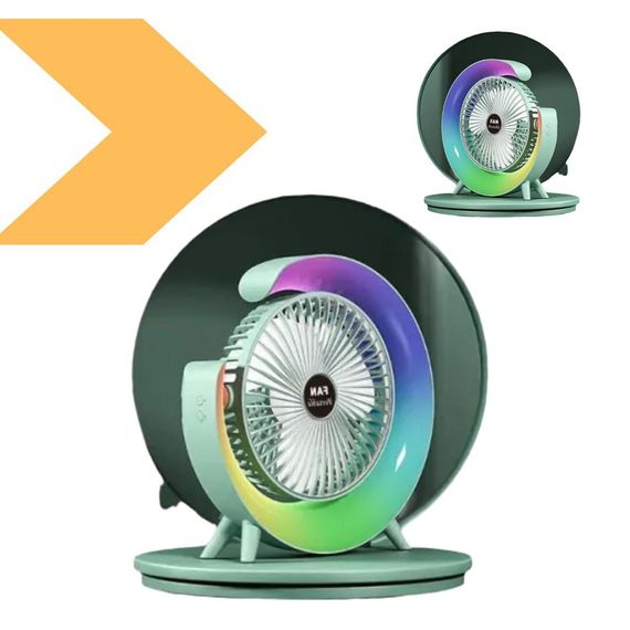 Портативний настільний LED-вентилятор з безшумною роботою XPRO RD-1713 (45260-RD-1713_235) | Зображення 1