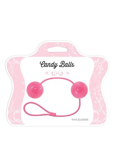 Вагінальні кульки Toyz4Lovers Candy Balls, рожеві Sex Aura | Зображення 1