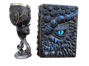 Подарунковий набір Келих 3D Кіт і Блокнот 3D «Книга тіней і Глубін»