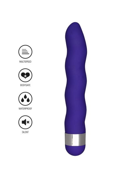 Універсальний вібратор у формі хвилі ToyJoy Funky Wave Viberette фіолетовий Sex Aura | Зображення 1