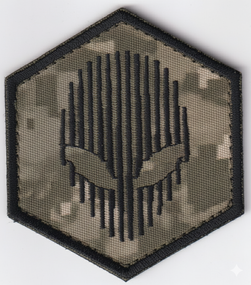 Шеврон 412 Піксель (чорна нитка)
