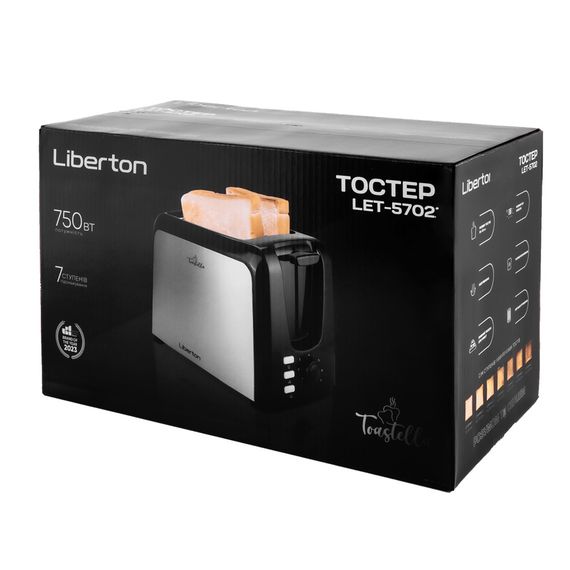 Тостер Liberton LET-5702 750 Вт сріблястий | Зображення 9