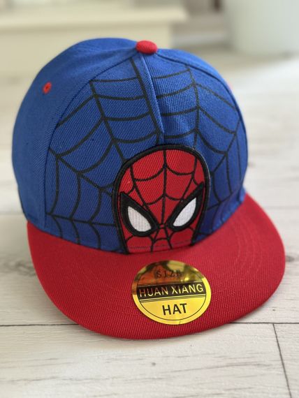 Кепка дитяча снепбек (Snapback) Людина Павук  Спайдермен Синій з червоним 50-54р (2234)