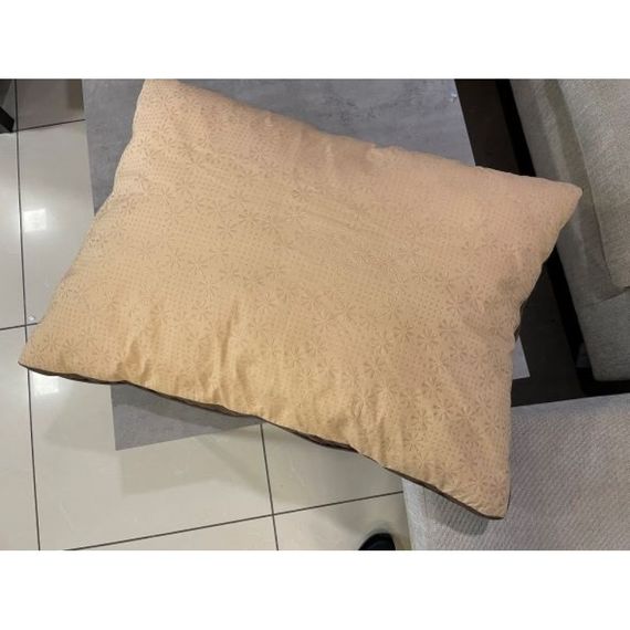 Кожанная лежанка подушка для собак и кошек мягкая, водонепроницаемая кожа коричневого цвета | Зображення 1