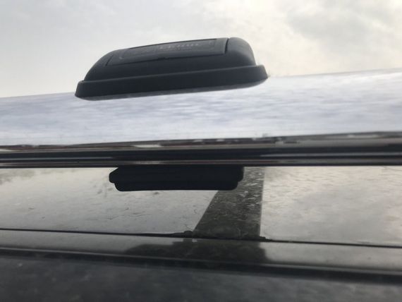 Перемички на рейлінги під ключ (2 шт) Чорний для Mercedes GL сlass X164 | Зображення 3