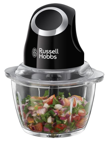 Измельчитель Russell Hobbs 24662-56 Matte Black, 200 Вт, 500 мл, лезвия из нерж. стали, черный (24662-56) | Зображення 2