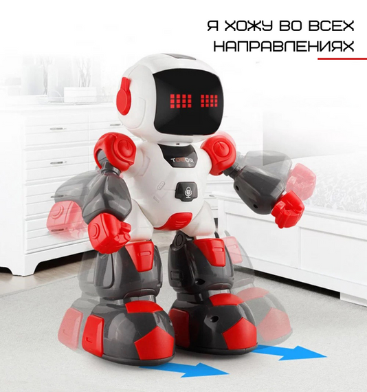 Игрушка Робот Интерактивный Говорящий Программируемый Робот На Радиоуправлении Со Светом и Звуком 3 in 1 | Зображення 7