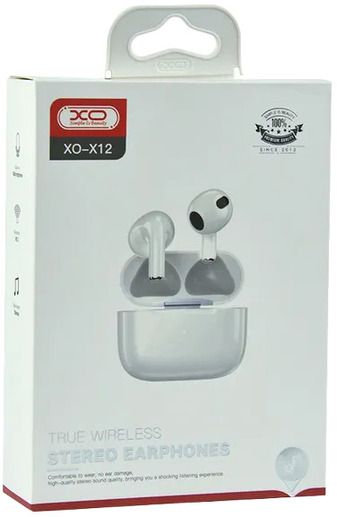 Бездротова стерео гарнітура XO X12 TWS з Bluetooth 5.0, мятая упаковка (39060-01_403) | Зображення 1