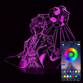 Акриловый светильник-ночник управление с телефона Чжун Ли (Zhongli) tty-n000412