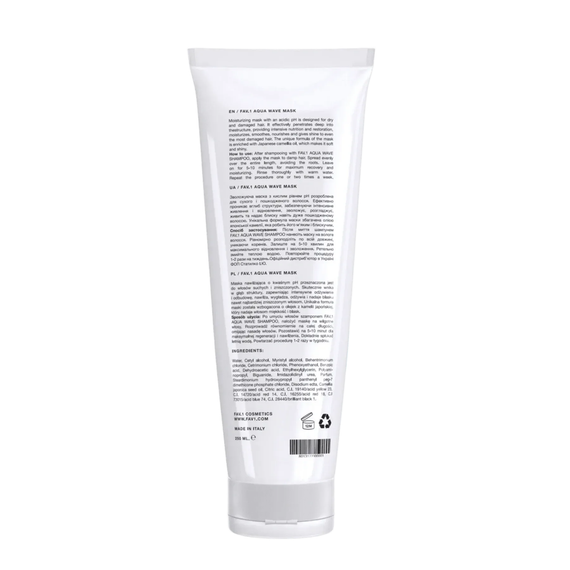 Маска для волосся зволожуюча з кислим рівнем pH FAV.1 112 AQUA WAVE MASK (250 ml) | Зображення 1