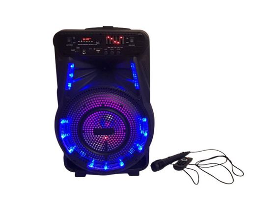 Аккумуляторная акустическая система ZPX ZX-7773 колонка чемодан 80Вт USB, SD, FM радио, Bluetooth, микрофон, ДУ (ZX-7773)