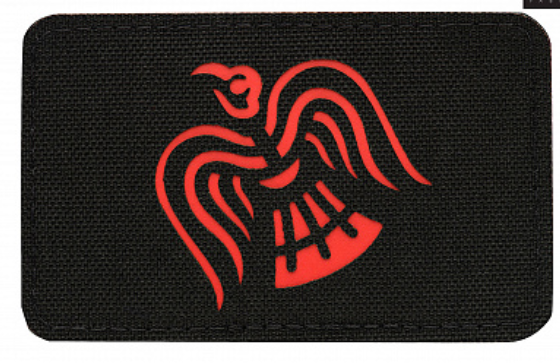 Шеврон Знам'я Ворона (вишитий) на фото макет Реальное фото по запросу