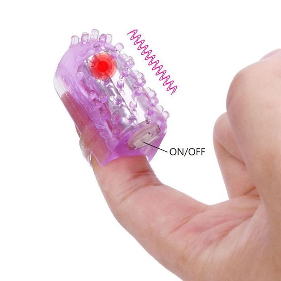 Рельєфна насадка з вібрацією Babydoll Універсальний. Фіолетовий 3009 | Зображення 6