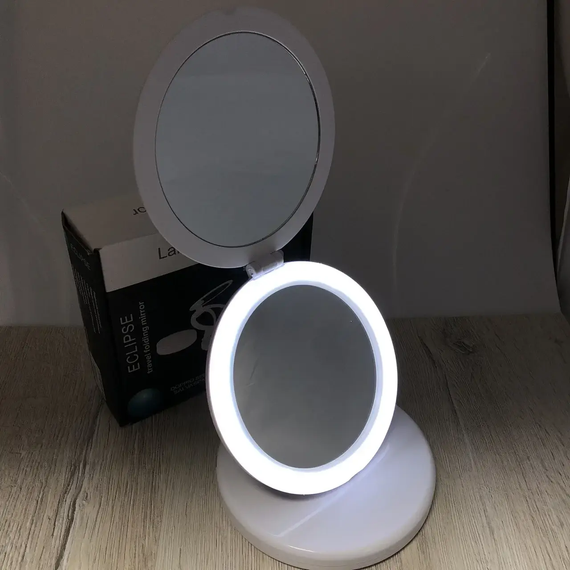 Дзеркало з LED-підсвіткою кругле Large LED Mirror (складне, 5X) | Зображення 1
