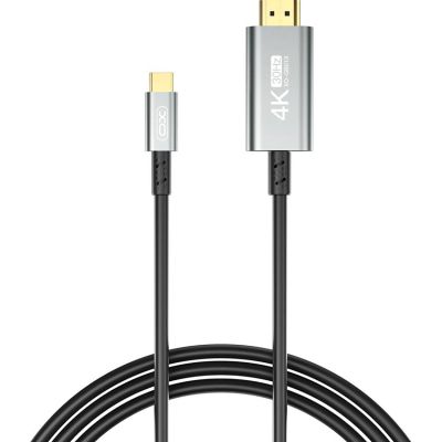 Кабель мультимедийный USB-C to HDMI 1.8m GB019-CHDMI XO (GB019-CHDMI.tranish)