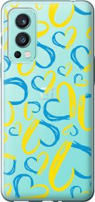 Чехол на OnePlus Nord 2 Сердца UA "5292u-2468-17620"