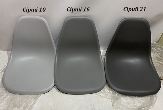 Стул обеденный пластиковый на буковых ножках Nik N Eames DSW, цвет сиденья Серый 10 | Зображення 1