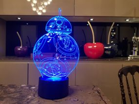 Сменная пластина "BB 8" для 3D светильников 3DTOYSLAMP