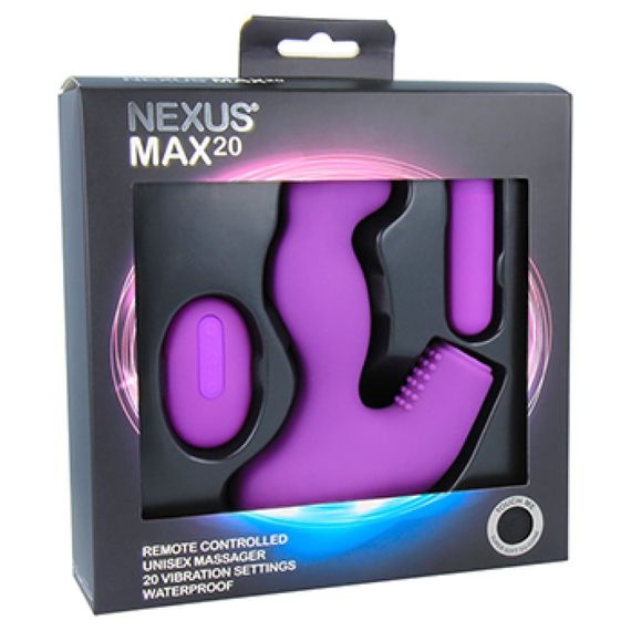 Массажер простаты Nexus Max 20 с дистанционным управлением, фиолетовый Sex Aura | Зображення 2