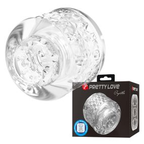 Мини-мастурбатор сквозной Pretty Love Crystle прозрачный sexstyle