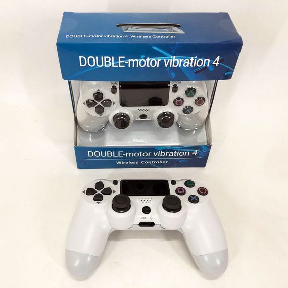 Джойстик DOUBLESHOCK для PS 4, бездротовий ігровий геймпад PS4/PC акумуляторний джойстик. Колір білий TA-86 | Зображення 1