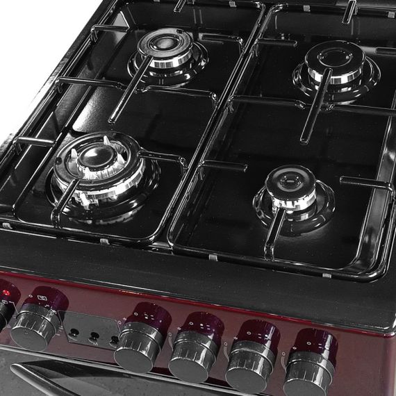 Плита газоэлектрическая Grunhelm FG5612BU Бургунди | Зображення 8