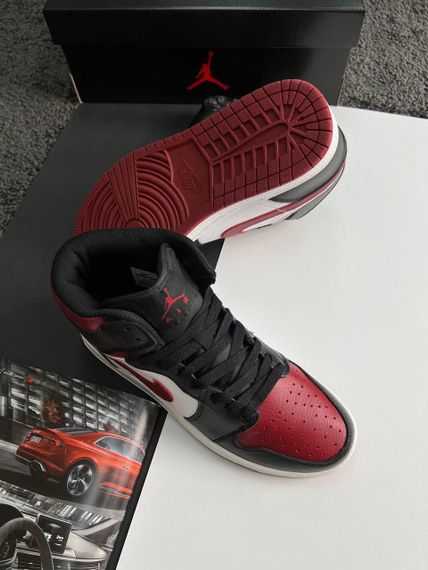 Чоловічі кросівки N-ike Air Jordan 1 High Black Wine White  весна / літо / осінь 44 28.0 см | Зображення 2