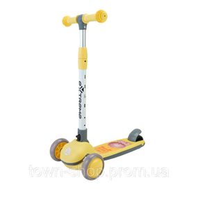 Детский самокат 3-х колесный SC817(Yellow) с музыкой и светом
