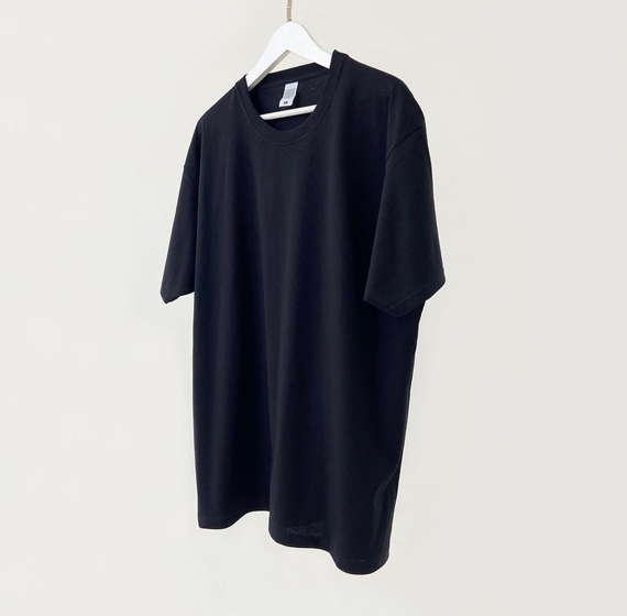 Мужская футболка классическая с коротким рукавом OW0001 цвет черный размер XL