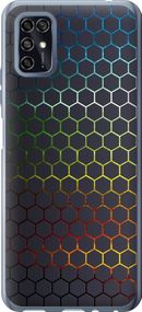 Чехол на ZTE Blade V2020 Smart Переливающиеся соты "498u-2458-17620"